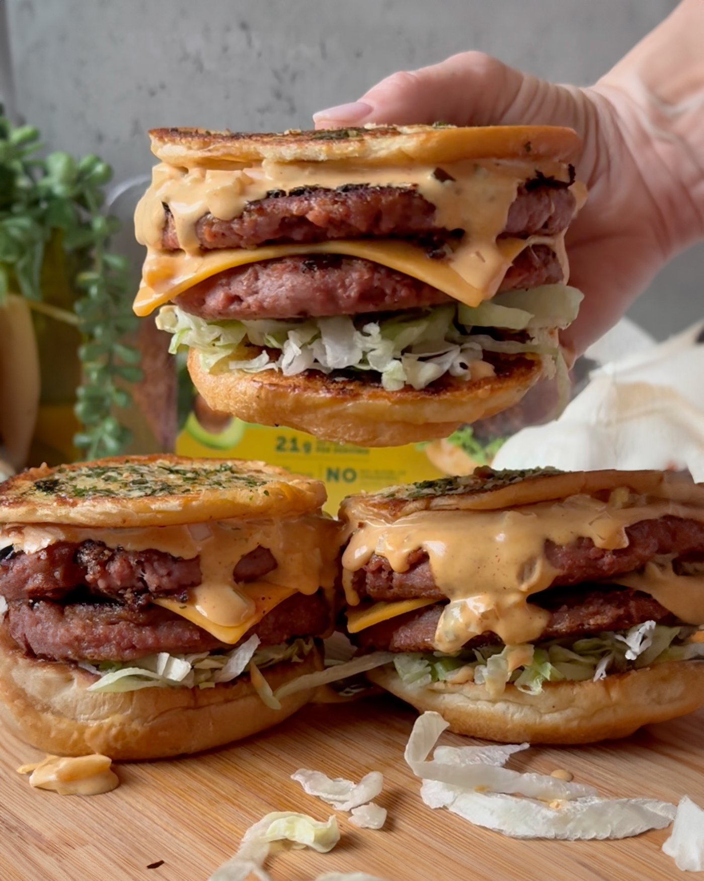 Garic Bread Burger