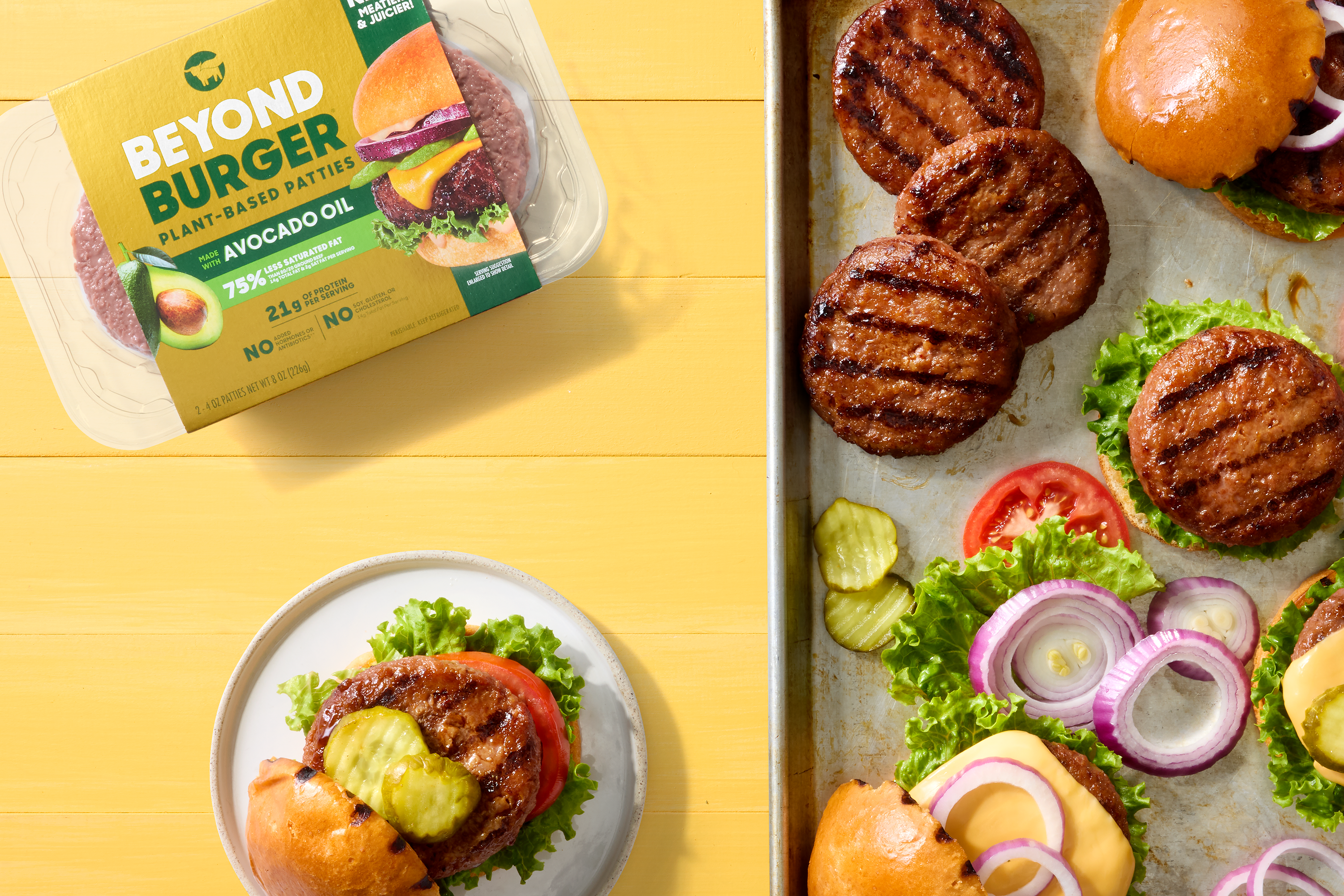 Beyond Meat Burger –traditional Burger with Sides W 3x2 (3)
